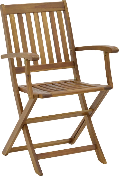 Set tavoline me karrige palosëse për terasë, dru akacie natyrale, Joter-Jaybo, 100x65x72cm, 5 copë