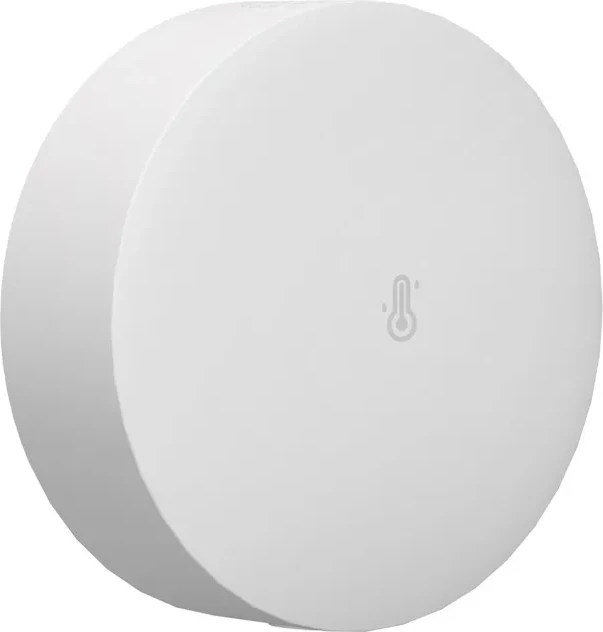 Sensor temperature dhe lagështie Sonoff SNZB-02P, ZigBee, i bardhë, i rrumbullakët