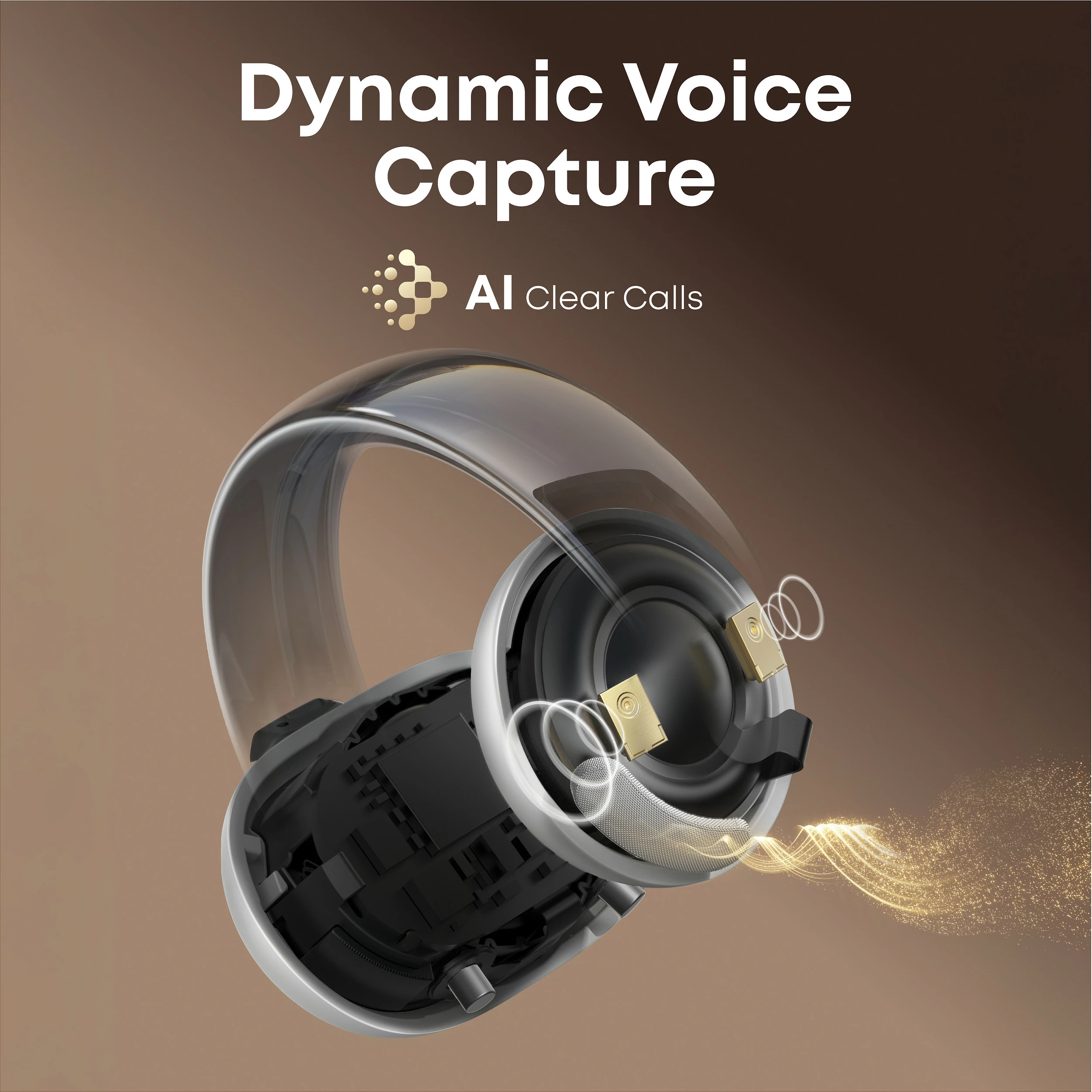 Kufje Anker Soundcore AeroClip, TWS, Bluetooth 5.4, Open-Ear, Champagne Mist