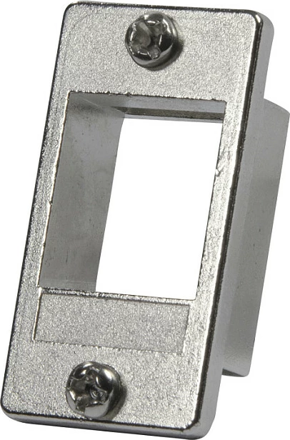 Mbajtës keystone LogiLink, bracket montimi për module keystone, metalik, argjendtë