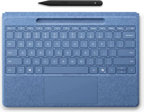 Tastierë Microsoft Surface Pro Flex Keyboard me Pen, QWERTZ (DE), Bluetooth, e ndriçuar, blu