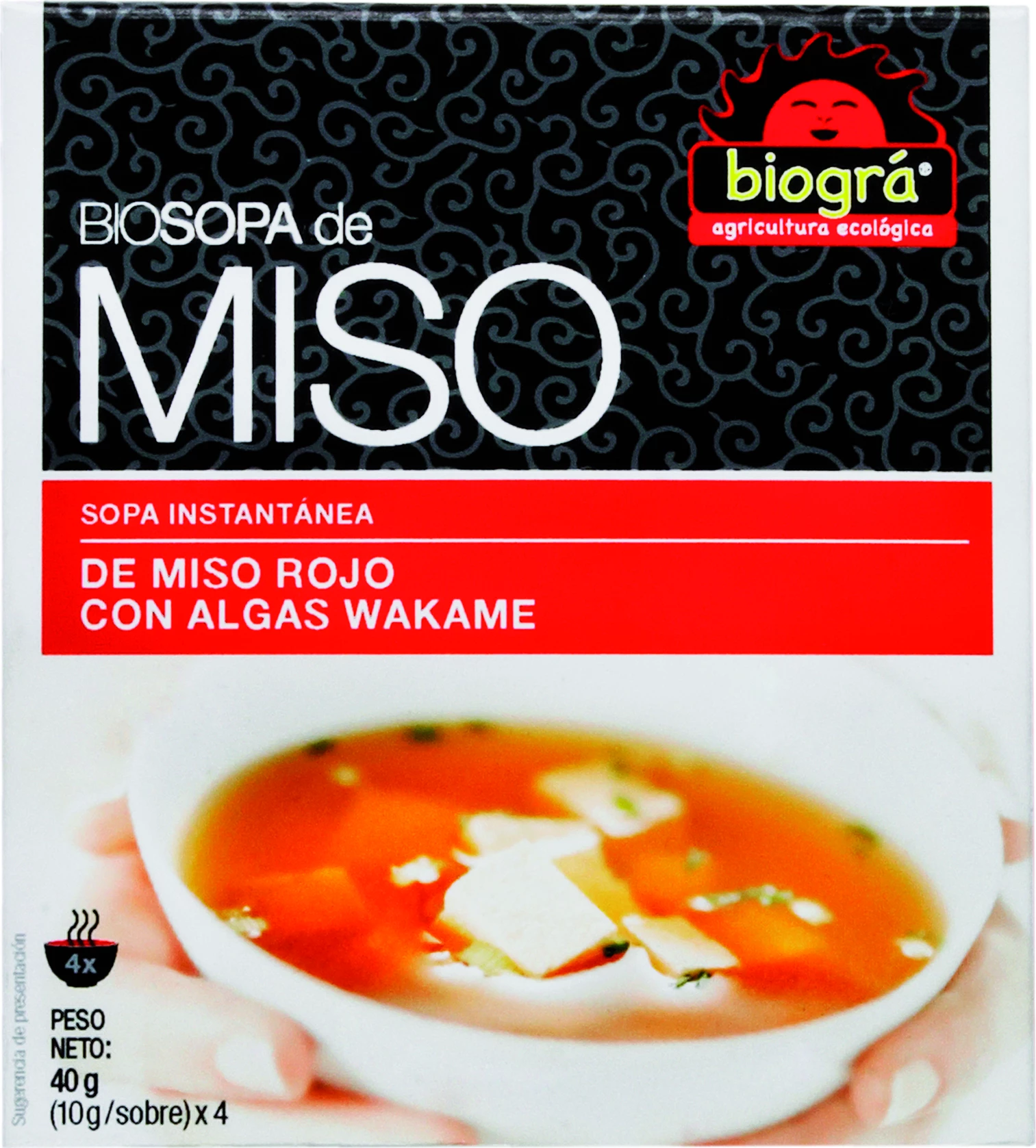 Supë instant miso Biográ Sopa Miso Con Algas, 40g