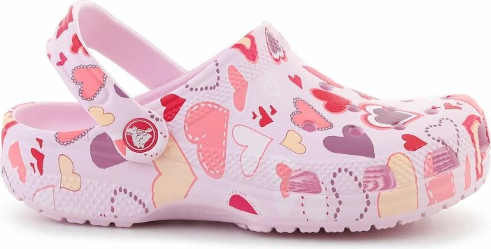 Atlete fëmijësh Crocs Classic VDay Clog Kids Pink Milk/Hearts