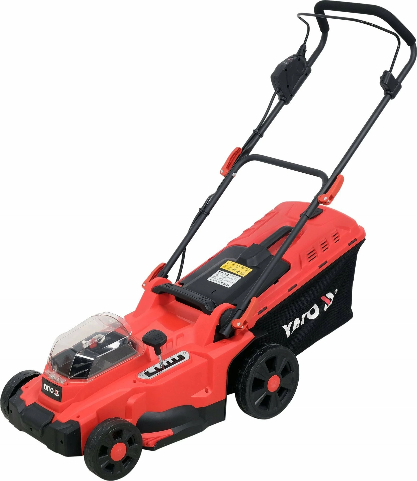Kositëse bari me bateri Yato YT-85223 37 cm 36 V 35 L, pa bateri/karikues kuqe/zezë