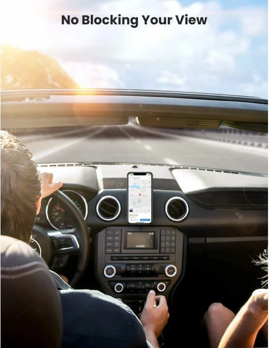 Mbajtëse telefoni magnetike për veturë UGREEN 80785, 360° rrotullim, ngjitës 3M, e zezë