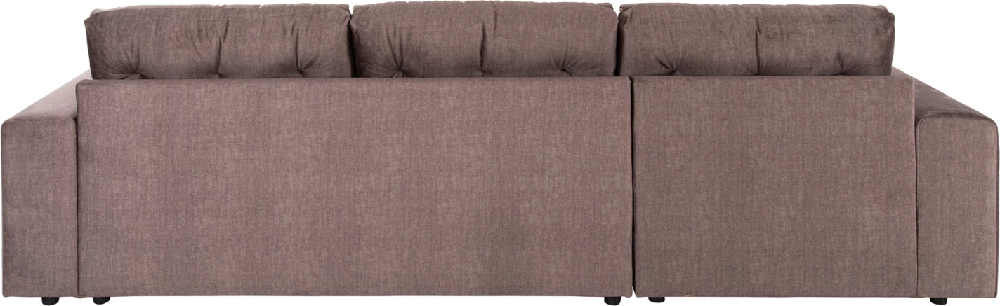 Divan-krevat qoshe (majtas) me hapësirë ruajtëse CLANCY FH3281.03L stof kafe 308x181x92H cm