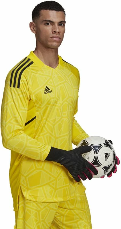 Fanellë portieri adidas Condivo 22 me mëngë të gjata për meshkuj, e verdhë