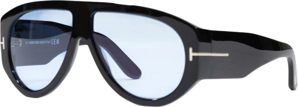 Syze dielli për meshkuj Tom Ford Bronson FT1044 01V, të zeza [Ngjyra: 60]