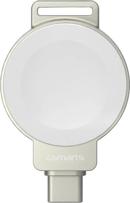 Karikues wireless 4smarts për Apple Watch, MagSafe, USB, argjendtë