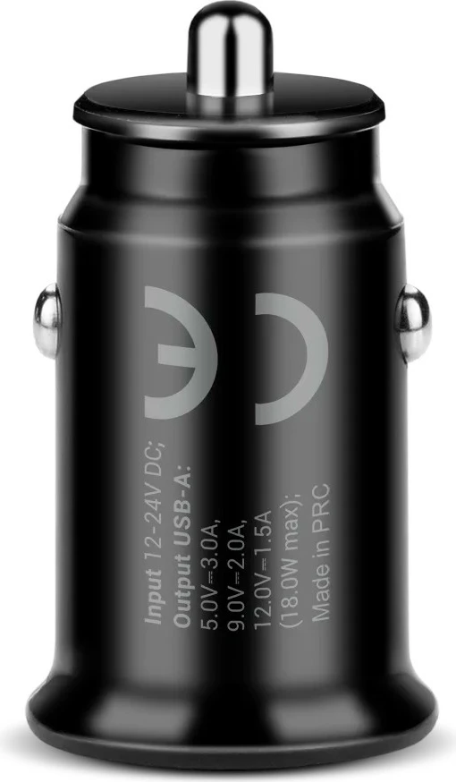 Karikues veture everActive CC-15QC Quick Charge 3.0 18W, 1x USB-A + kabllo USB-C 1m, i zi