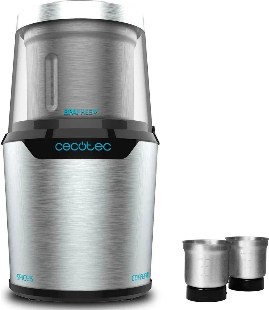 Mulli elektrik Cecotec TitanMill 300 DuoClean, 300W, argjendtë