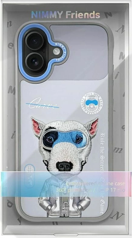 Kapak telefoni Nimmy Cool&Cute 2.0 për iPhone 17, gri