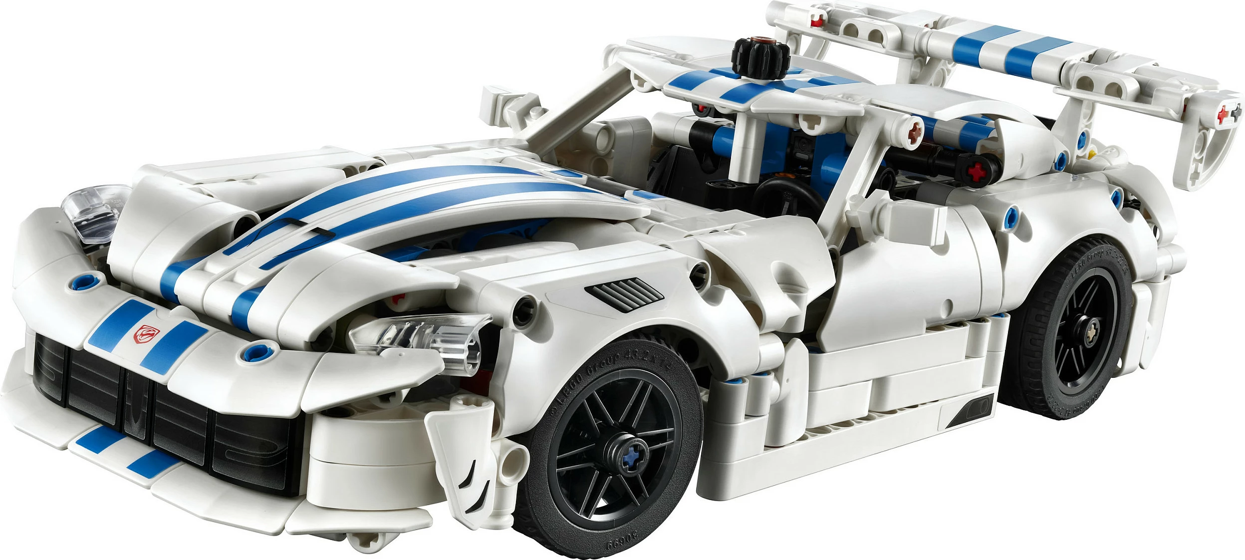 Set LEGO Technic Dodge Viper GTS-R 42234, 805 copë, 10+, bardhë/kaltër