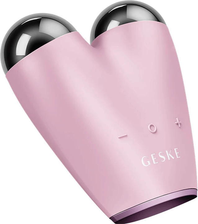 Masazhator fytyre Geske MicroCurrent Face-Lifter 6 në 1 me aplikacion, rozë