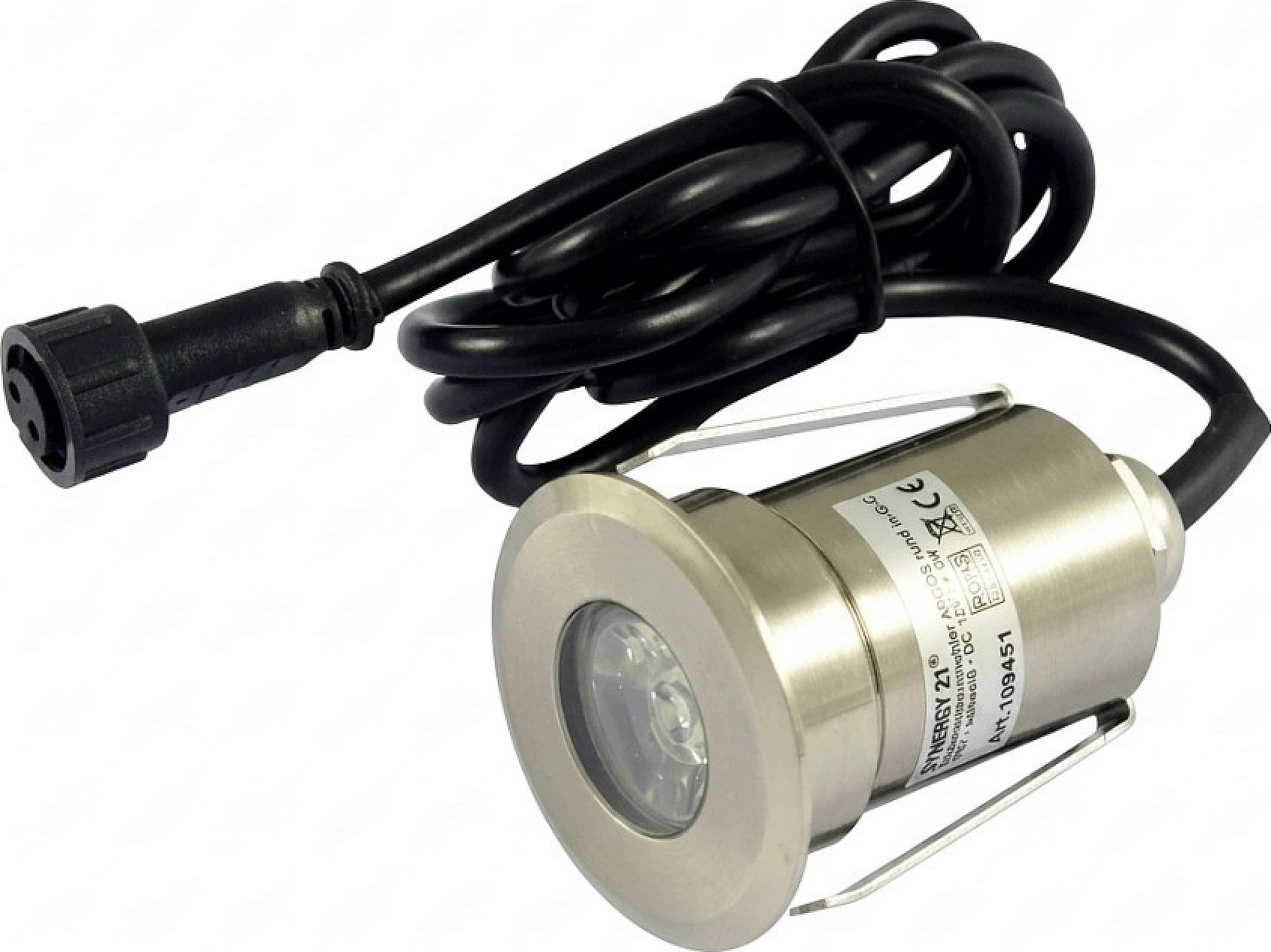 Spot LED për montim në tokë Synergy21 ARGOS, rreth, IP67, cool white, inox