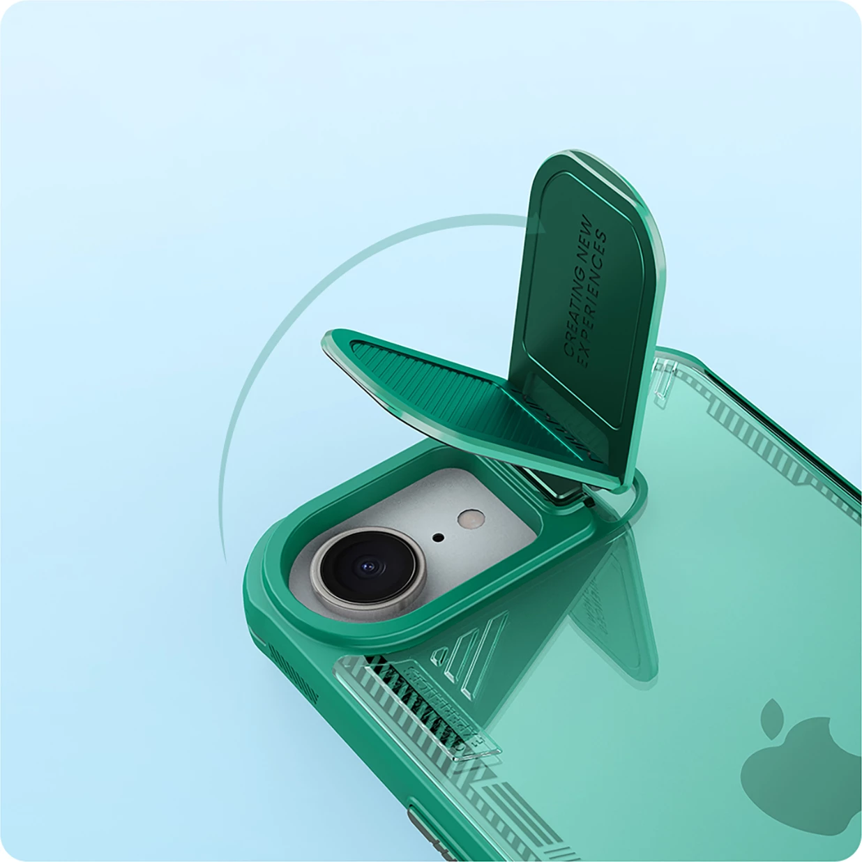 Mbështjellës Nillkin Iceblade Prop për iPhone 16e, me kapak kamere dhe stand, Gjelbër