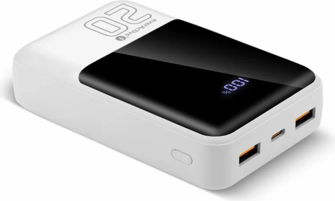 Powerbank everActive EB-20Q, e bardhë 20000mAh