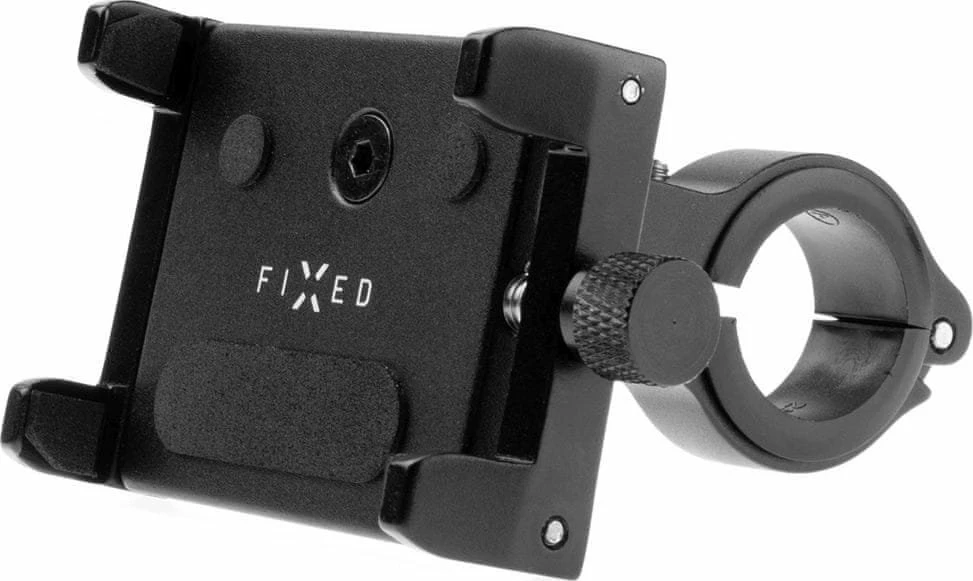 Mbajtës telefoni Fixed Fixed Bikee ALU për timon 18–31 mm, për 4–6.7", alumin me Anti-UV, i zi