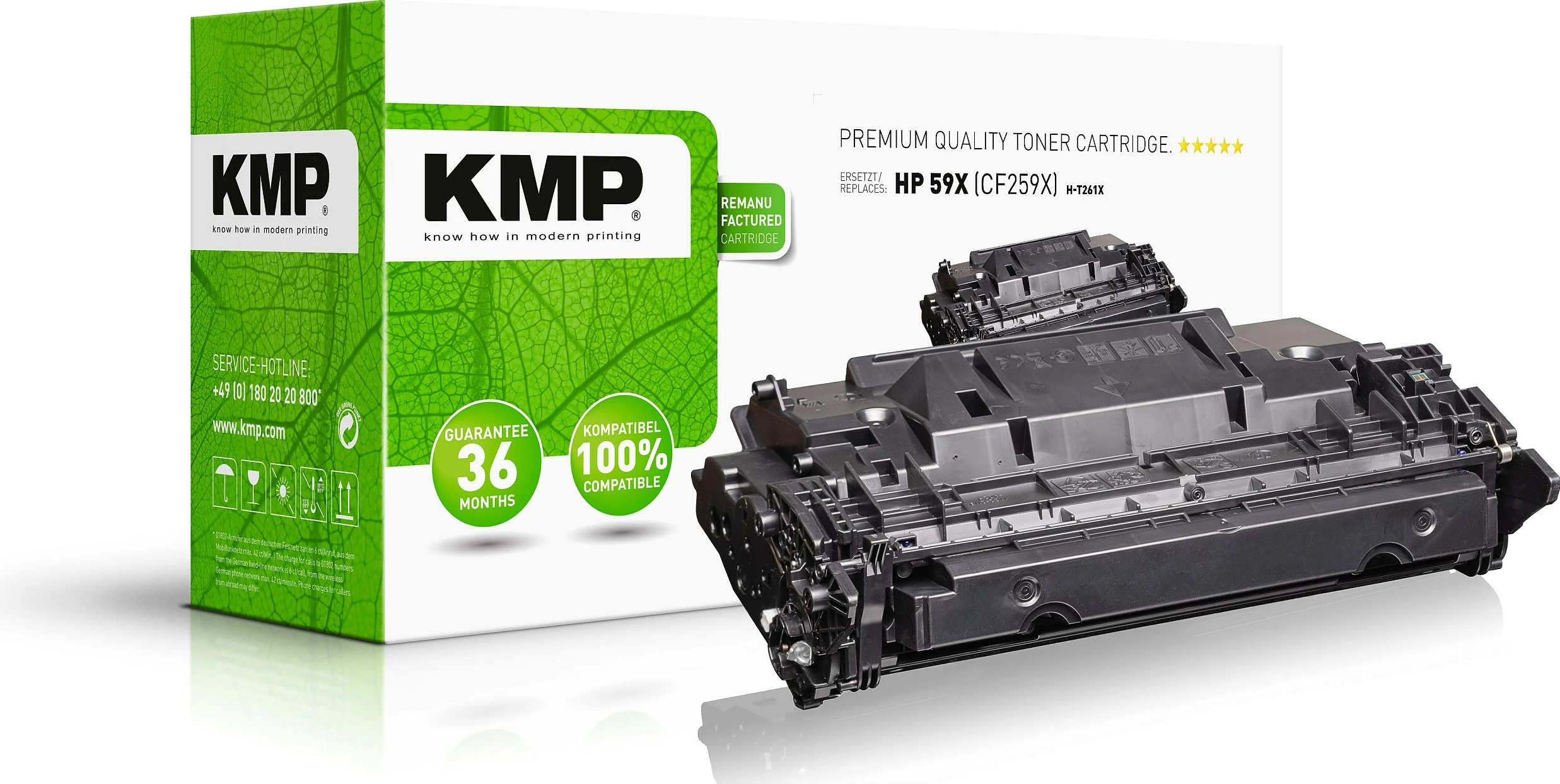 Toner KMP 2557.3000, kompatibil me HP 59X (CF259X), 10.000 faqe, i zi