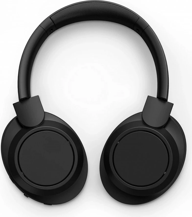 Kufje pa tela, Philips TAH6509BK/00, ANC, Bluetooth 5.3, bateri 70 orë, mikrofon, over-ear, të zeza