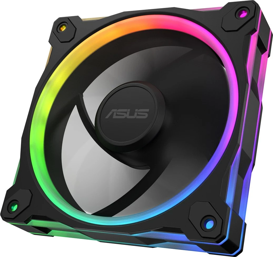Set ventilatorë kasë ASUS Prime MR120 Fan ARGB Reverse, 12 cm, 3 copë, Zi