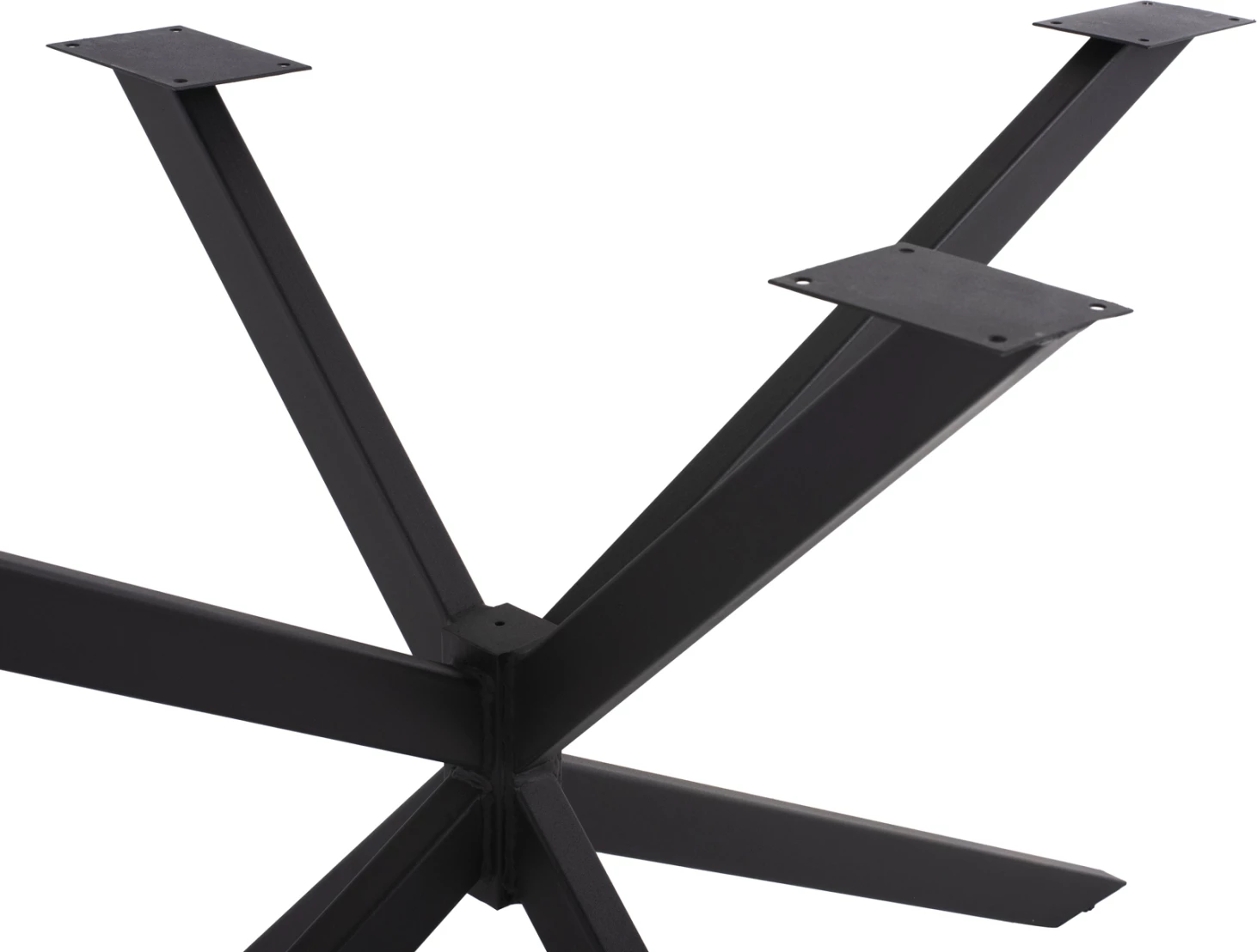 Bazë për tavolinë FH5917, metal i zi, dy kryqëzim, 130x72x71,5H cm