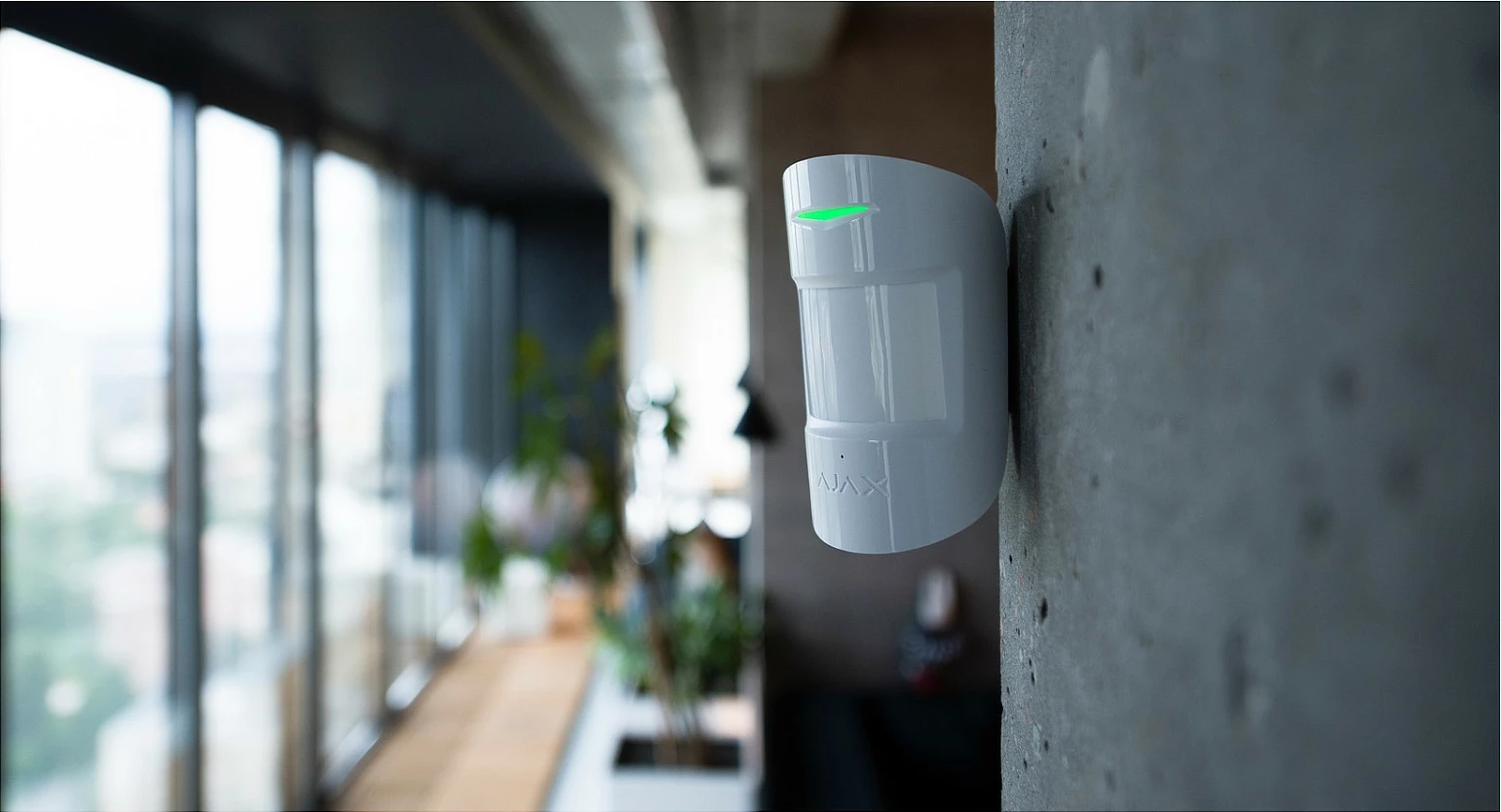 Detektor lëvizjeje & thyerje xhami AJAX CombiProtect, wireless, indoor, IP50, i bardhë
