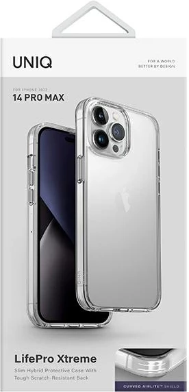 Mbështjellës UNIQ LifePro Xtreme për iPhone 14 Pro Max, transparent