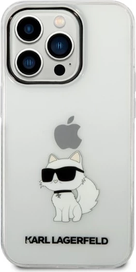 Mbështjellës iPhone Karl Lagerfeld KLHCP14XHNCHTCT, Choupette, për iPhone 14 Pro Max 6.7", Transparent