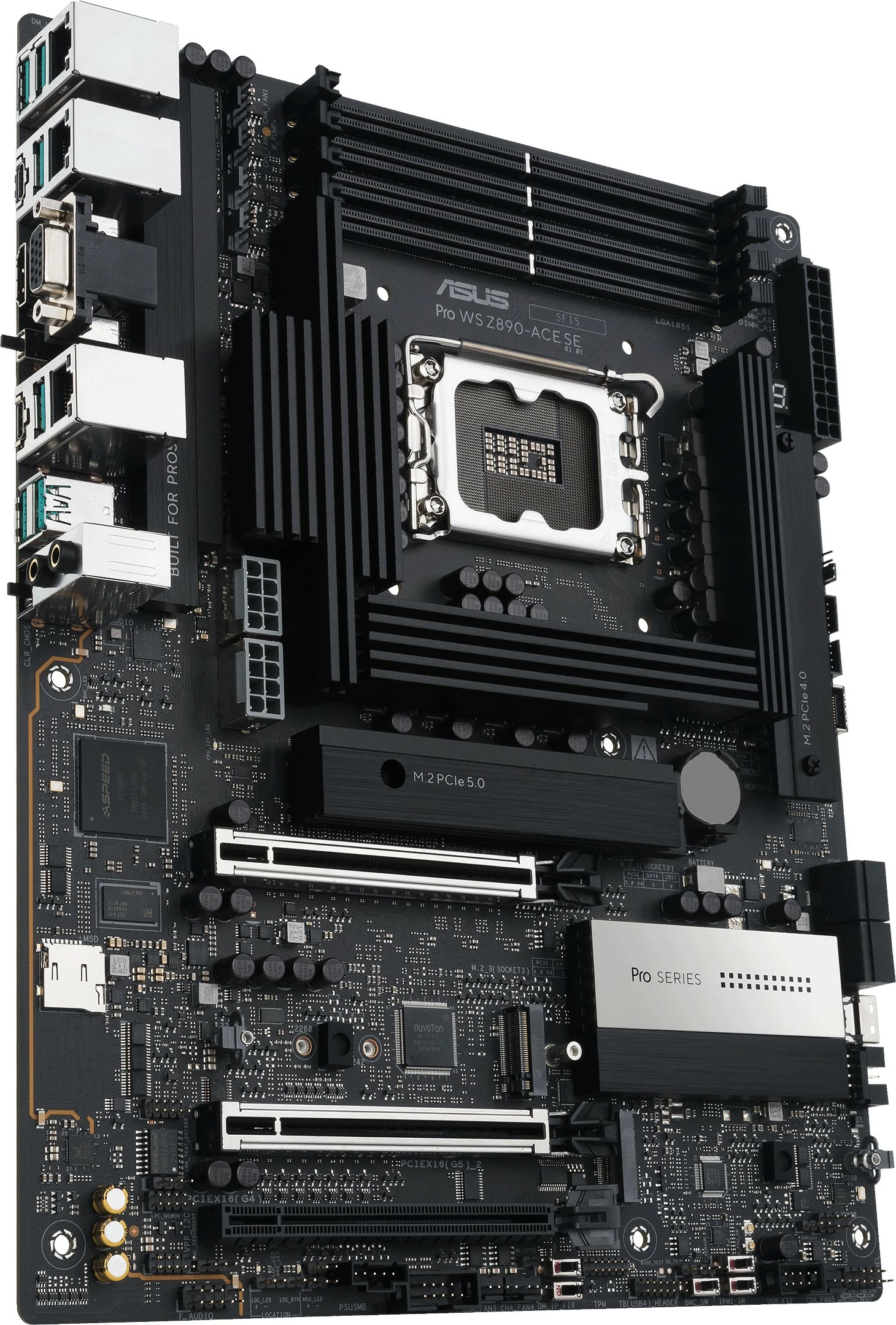 Pllakë amë ASUS Pro WS Z890-ACE SE, LGA 1851, DDR5, 256GB, PCIe 5.0, Thunderbolt 4