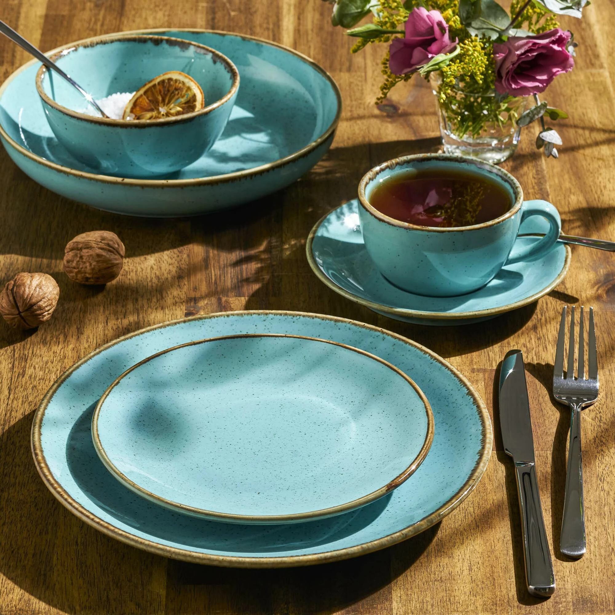 Nënfilxhan për filxhan të stivueshëm Porland Seasons Laguna 150mm Blu qielli set 6 copë