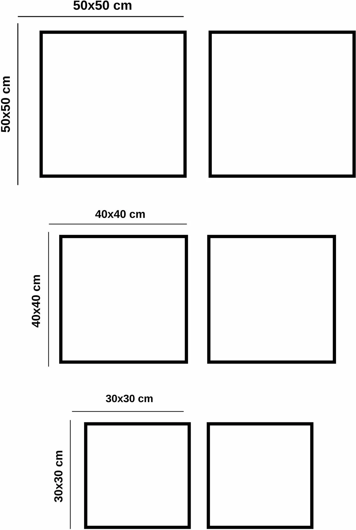 Pikturë dekorative në kanavacë (2 copë), Wallity, ASR2-CNV25-10, 30x30cm