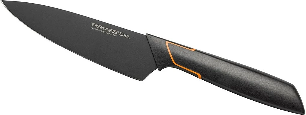 Thikë Fiskars 1003096 për prerje 12cm, zezë/portokalli