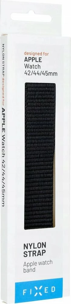 Rrip sportiv për Apple Watch Fixed FIXNST2-434-BK 42/44/45mm, 180-210 mm, nylon, i zi