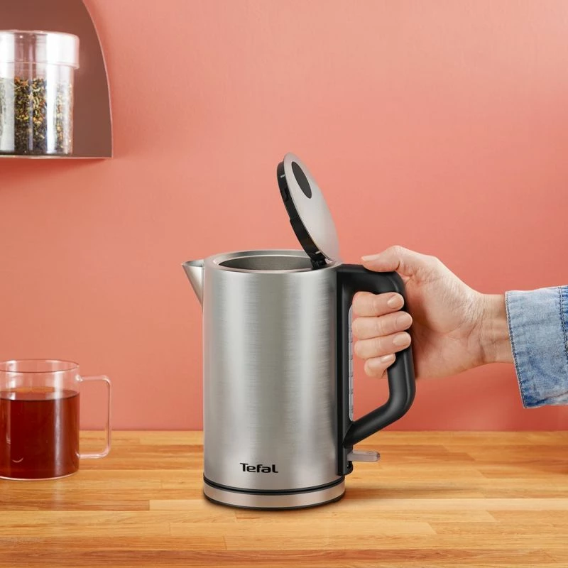 Çajnik elektrik Tefal KI 513D, argjendtë/zi