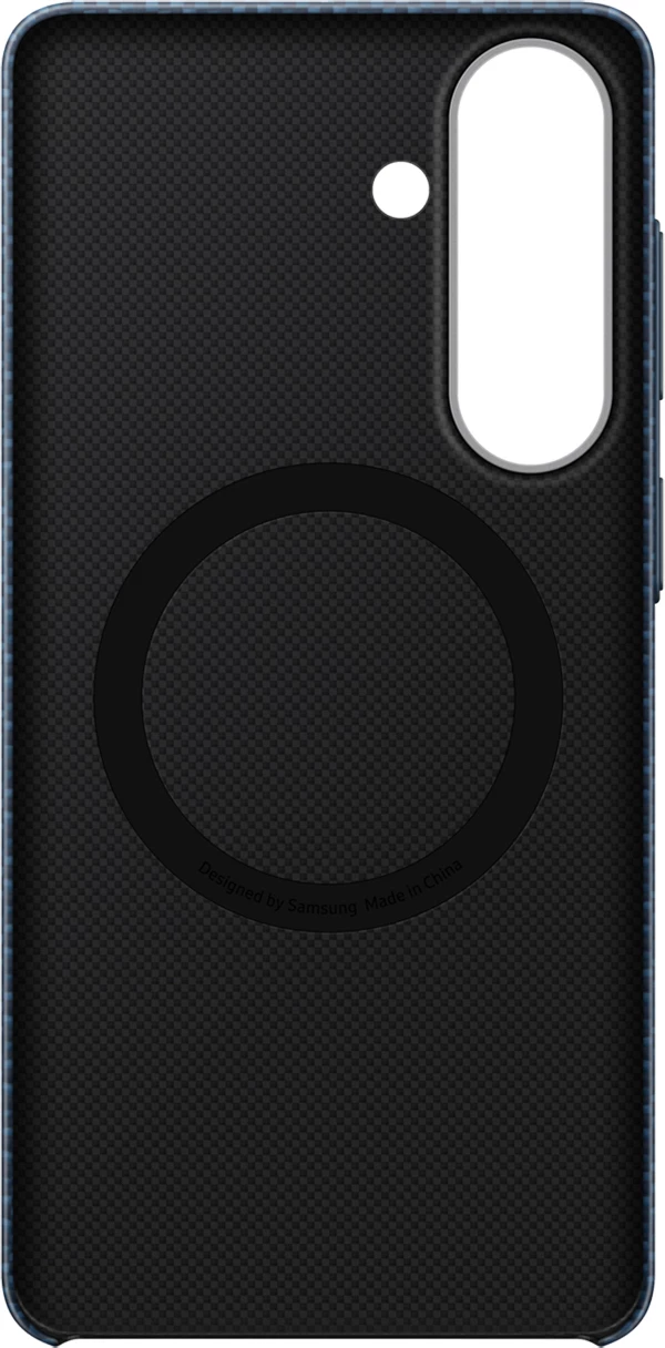 Mbështjellës Samsung Carbon Magnet Case për Galaxy S26+ i pajtueshëm me MagSafe, fibër aramidi, blu navy