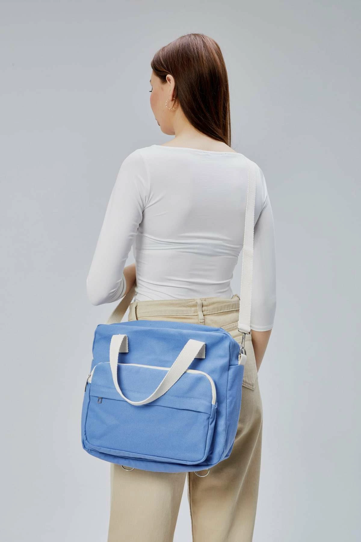 Çantë tote ngjyrë kaltër, Zoozie Bags, 2388
