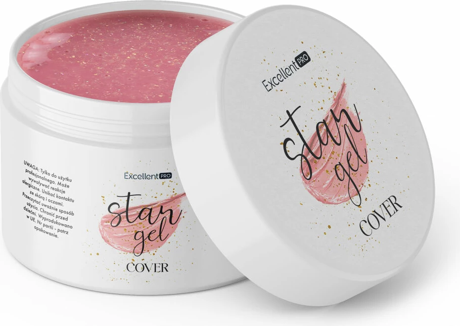 Xhel ndërtues për thonj Excellent PRO Star Gel Building Cover Gel për femra Cover 50g