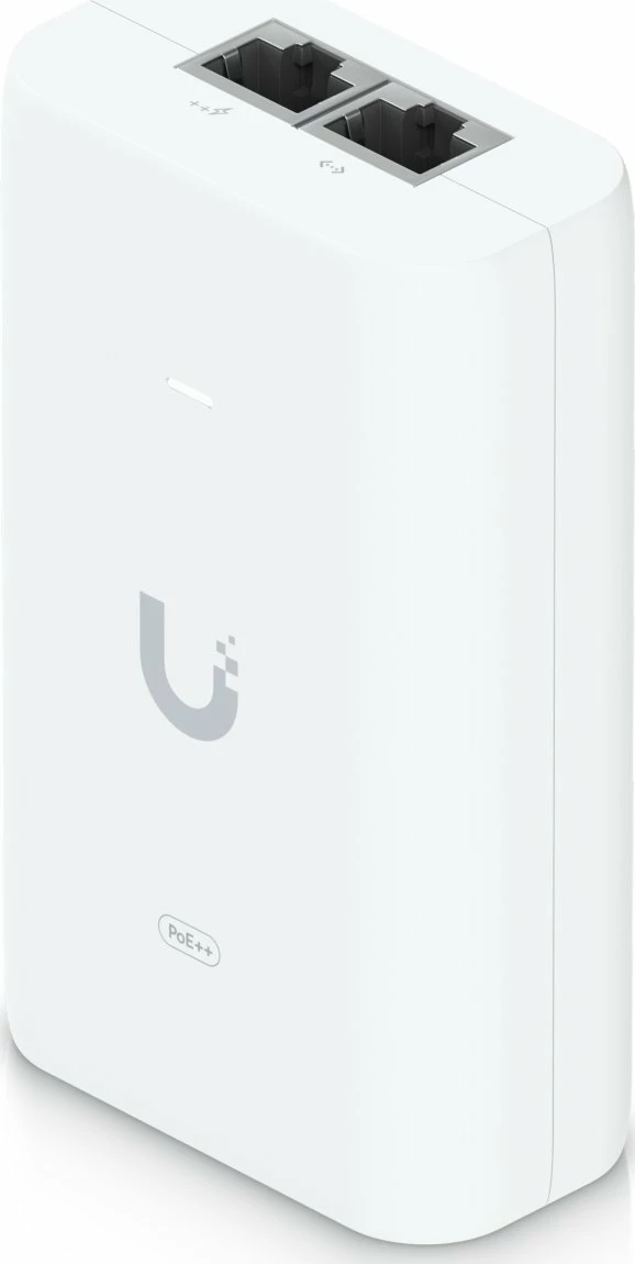 Adapter PoE++ Ubiquiti U-PoE++ 60W 48V Gigabit, i bardhë