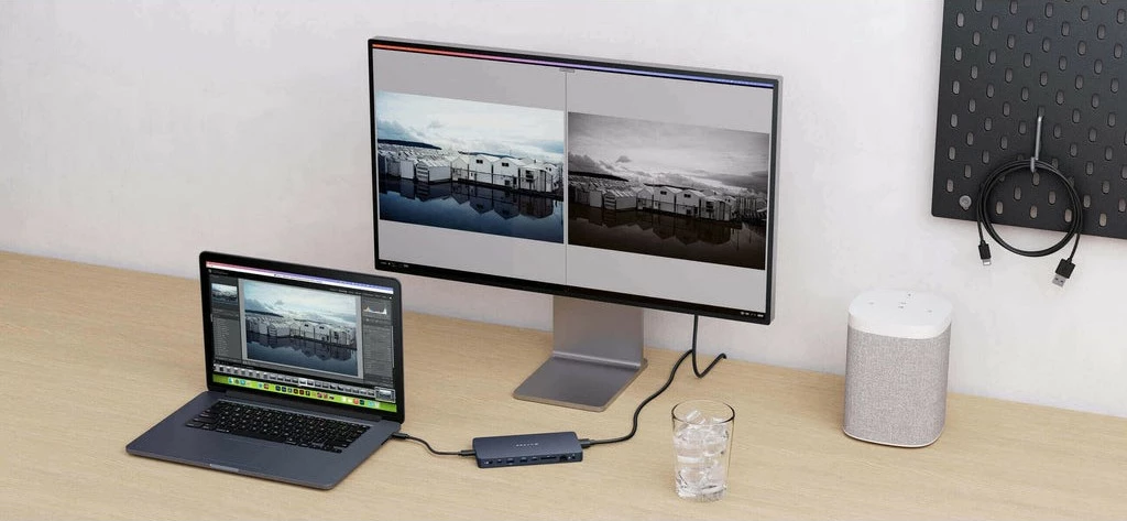 Docking station Targus Hyperdrive EcoSmart Gen.2 Dual, USB Type-C, HDMI, Ethernet, SD, 10Gbps, blu