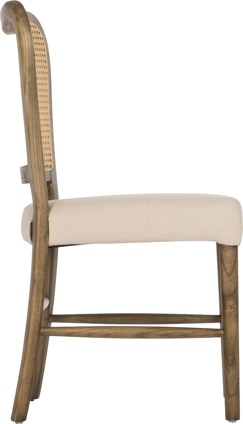 Karrige TOON dru, shpinë rattan, ulëse stof, FH9406.04, 47x52x91.5H cm 8