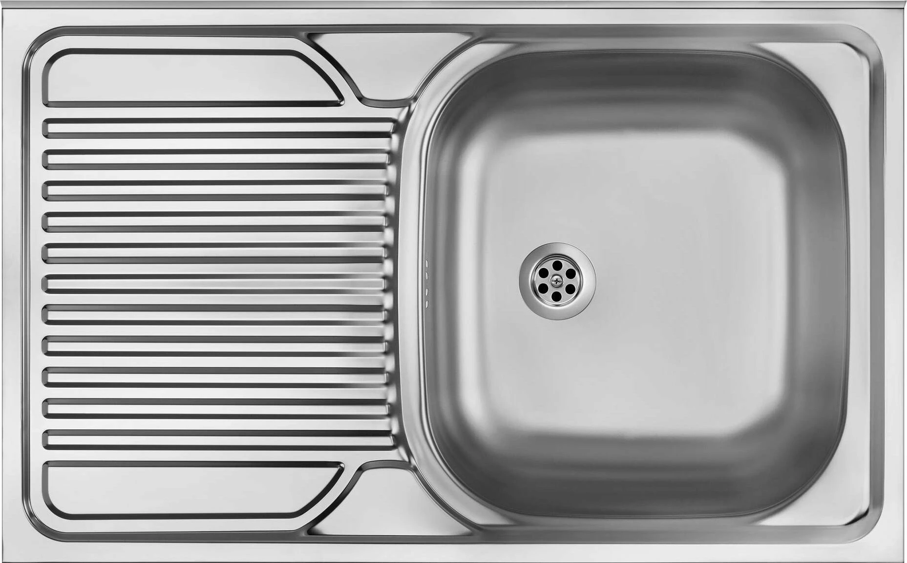 Lavaman kuzhine Deante Tango ZM5_011L 80x50 cm 1 legen me kullues majtas, montim mbi dollap, inox saten