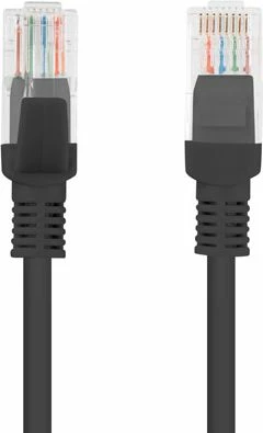 Kabllo rrjeti patchcord Lanberg PCU6-10CC-0100-BK Cat6 U/UTP 1m, e zezë