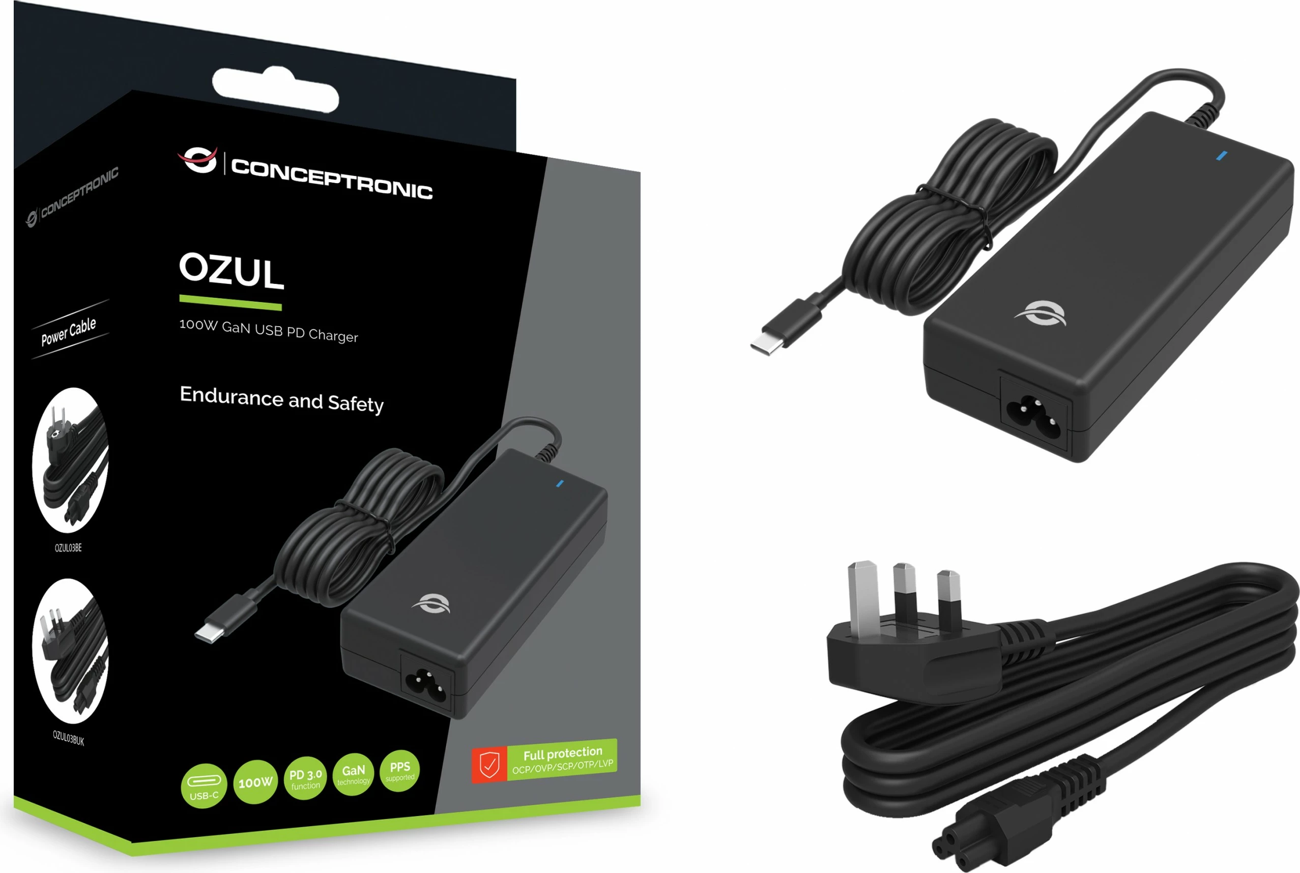 Karikues Conceptronic 1Port GaN USB-C 100WPD3.0/PPS, i zi