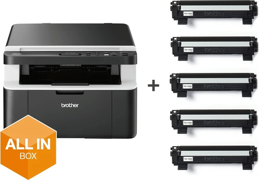 Printer multifunksional Brother DCP-1612WVB, A4, zi/argjendtë