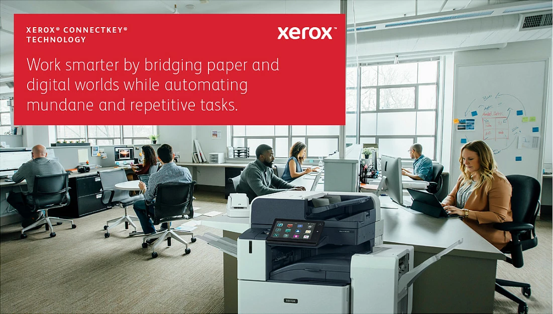 Printer multifunksional Xerox VersaLink C415DN, USB/LAN, print/scan/kopje/fax, duplex, gri/blu