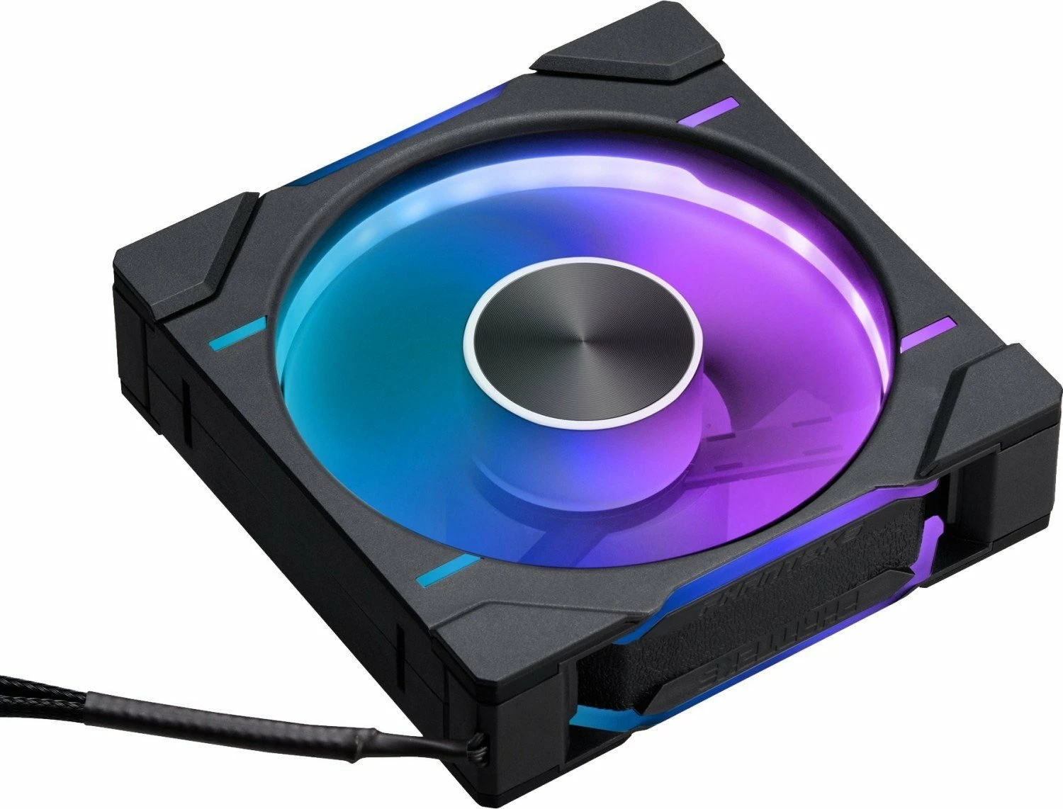Ventilator PC Phanteks D30-120 PH-F120D30R_DRGB_PWM_BK01, 120mm, PWM 4-pin, D-RGB, 30mm, i zi/bardhë, 1 copë