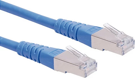 Kabllo rrjeti ROLINE Cat6 S/FTP patch cord, 0.3 m, RJ45-RJ45, blu