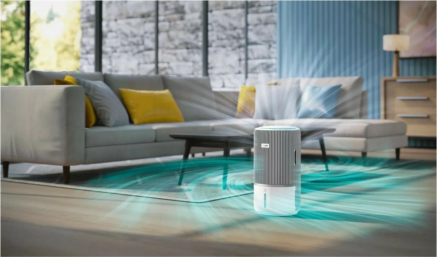 Pastrues ajri me humidifikues Philips PureProtect Water 3400 AC3420/10, Wi‑Fi, 300 m³/h, i bardhë