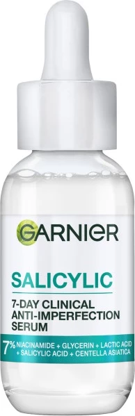 Serum për fytyrë Garnier Pure Active Salicylic 7-Day Clinical për femra 30ml